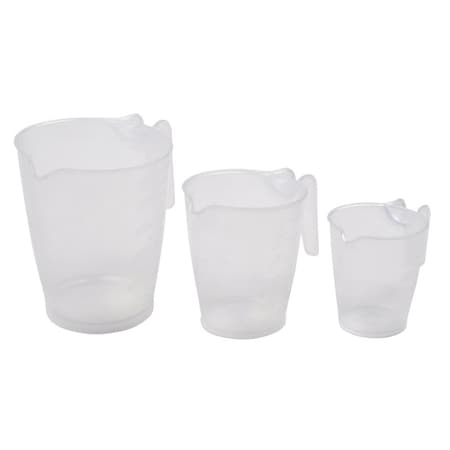 Home Plus Home Plus Plastic Clear Measuring Cup Set, PK3 H110602